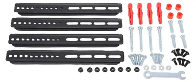 Produktbild von TV-Wandhalterung, voll beweglich, Tragfähigkeit 36,3 kg, schwarz