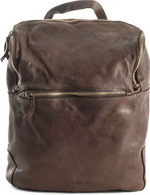 Zdjęcie produktu dla Skórzany plecak na laptopa HAROLD'S Plecak z przegrodą na laptopa Submarine Notebook Backpack Brązowy, ciemnobrązowy