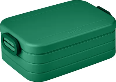 Produktbild von Mepal Brotdose Midi - Brotdose To Go - Lunchbox für 2 Sandwiches oder 4 Brotscheiben - Meal Prep Box - Brotdose Erwachsene - Essenbox mit Unterteilung - Vivid green
