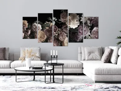 Produktbild von BLUMEN PÄONIEN ROSEN Acrylglasbild Modern Wandbild Glasbild Bilder b-C-0641-k-m