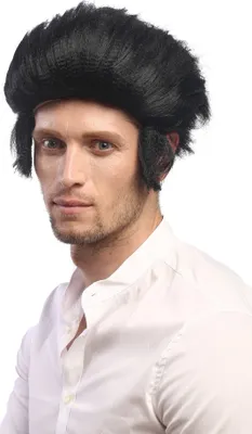Produktbild von WIG ME UP Perücke Schwarz Tolle Koteletten 90640-P103
