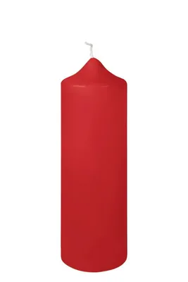 Produktbild von Fink CANDLE, getauchte Stumpenkerze, Paraffin, hellrot, L. 8 cm, B. 8 cm, H. 25 cm, D. 8 cm Höhe: 25.00 cm Breite: 8.00 cm Tiefe: 8.00cm Durchmesser: 8.00 cm 123568