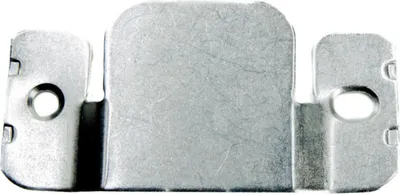 Image de Connecteur métallique pour meubles rembourrés, 98mm, inoxydable, connexion fiable pour lits, canapés et canapés d'angle, B&B, montage facile, durable et stable.