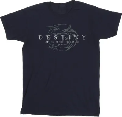 Produktbild von Netflix - "The Witcher's Destiny" T-Shirt für Herren BI48369 (XXL) (Marineblau)