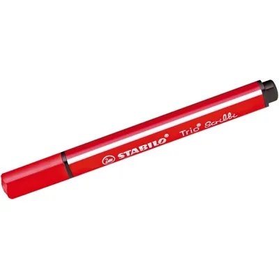 Produktbild von Gefederter Dreikant-Filzstift - STABILO Trio Scribbi - Einzelstift - rot
