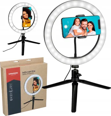 Zdjęcie produktu dla GRUNDIG Lampa pierścieniowa do selfie 120 LED