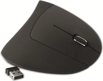 Produktbild von MediaRange Maus Wireless ergonomische Rechtshänder, schwarz