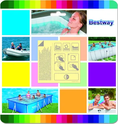 Produktbild von Bestway Reparaturflicken 10 Stück, wasserfest, selbstklebend, 62091