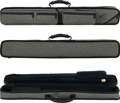 Image de Sac pour queues de billard Vaula Titan 2/4 gris pour 2 parties inférieures, 4 parties supérieures