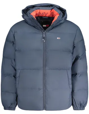 Produktbild von Herrenjacke Blau: Abnehmbare Kapuze, Nachhaltig, Elegant