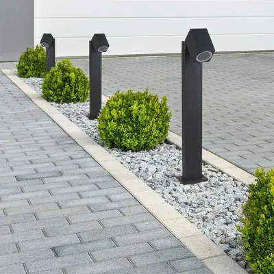 Image de Lampe de borne d'extérieur GU10 - IP44 - Noir