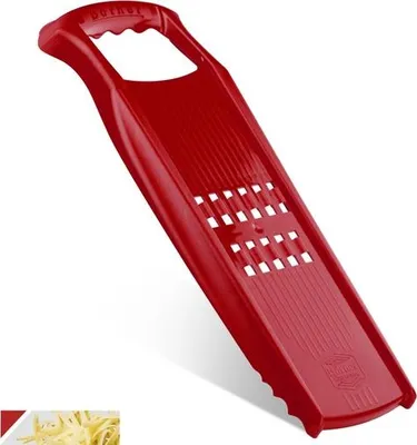 Image de Börner Rösti PowerLine Râpe à rösti suisse Râpe à légumes Aides culinaires Trancheur de pommes de terre, Couleur:Rouge
