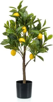 Produktbild von Kunstpflanze Citrus Limonia Zitronenbaum 72cm Hochwertiger künstlicher Baum