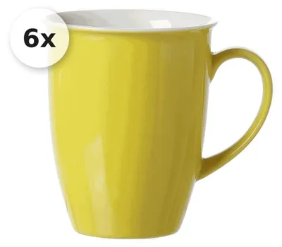Produktbild von Becher 320ml 6er Set Doppio sonnengelb