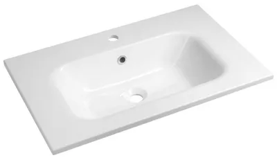 Image de SIDRA lavabo en fonte de marbre 71x46cm, blanc