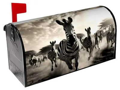 Produktbild von Briefkastenhülle Zebra2 - Schützen und dekorieren Sie Ihren Briefkasten