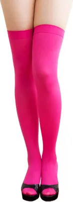 Produktbild von Oblique Unique Overknee Strümpfe y Strumpfhose halterlos Karneval Party - pink