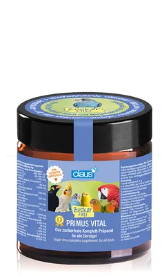 Image de Claus Primus Vital - Aliment complémentaire sans sucre pour tous les perroquets 70G
