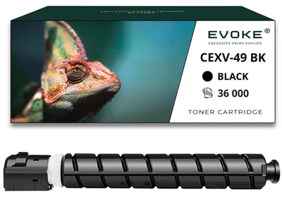 Obrázek produktu pro Kompatibilní tonerová kazeta Evoke pro tiskárny Canon CEXV-49BK CEXV49, černá, kompatibilní s modely C3320, C3325i a C3330i