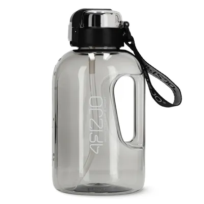 Produktbild von 4FIZJO Sportflasche 2 L, Tritan, Wasserflasche, BPA-frei, auslaufsicher, Griff