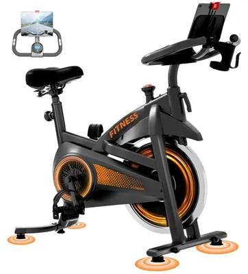 Obrázek produktu pro Kolo pro indoor trénink - CBE10, skládací fitness kolo - Ergometr s měřičem tepové frekvence - LED displej - Nastavitelný odpor - Pohodlné sedlo - Maximální hmotnost uživatele 136 kg