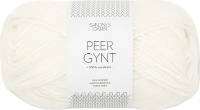 Produktbild von Sandnes Peer Gynt 50g - 100% Schurwolle Weiß 1001