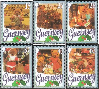Produktbild von Briefmarken GB - Guernsey 1997 Mi 747-752 (kompl.Ausg.) gestempelt Weihnachten