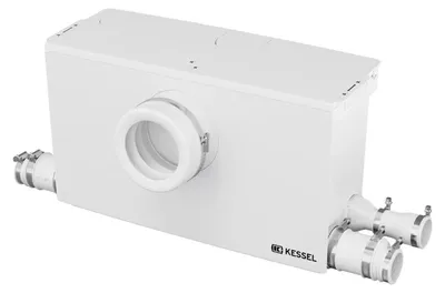 Produktbild von KESSEL Kleinhebeanlage Minilift L WC 28522 – Hebeanlage für Fäkalien & Schwarzwasser – Mit Schneidwerk, Alarmfunktion & 1,4m Kabel – Ideal für WC etc.