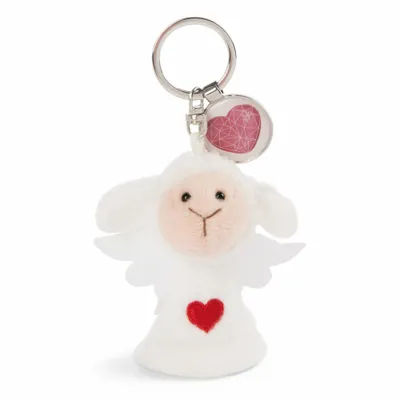 Produktbild von NICI Messenger Engel mit Herz Schlüsselanhänger, mit Anhänger Herz Symbol, Schutzengel, Glücksbringer, 7 cm, 47522