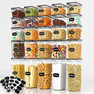 Produktbild von Luftdichte Lebensmittelbehälter 25 Stück BPA-frei verschiedene Größen