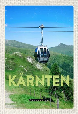 Immagine prodotto di vianmo Insegna in legno 30x20 cm Kärnten Östrreich Gondel Natur