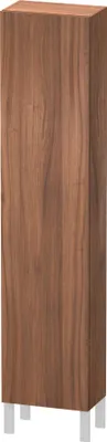 Produktbild von Hochschrank L-CUBE 400x243x1760mm Ans rechts nussbaum natur Anschlag rechts nussbaum natur