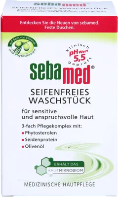 Immagine prodotto di Sebamed barretta lavante senza sapone con complesso di cura all'oliva a 3 scomparti 150g