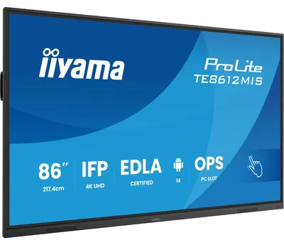 Produktbild von Iiyama ProLite TE8612MIS-B4AG 86' UHD Touchscreen Monitor