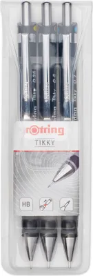 Produktbild von rOtring Tikky Druckbleistift | Black Barrel | 3-teiliges Set