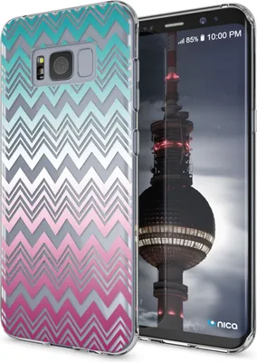 Produktbild von Samsung Galaxy S8 Hülle Handyhülle von NALIA, Slim Silikon Motiv Case Schutzhülle Colorful Lines