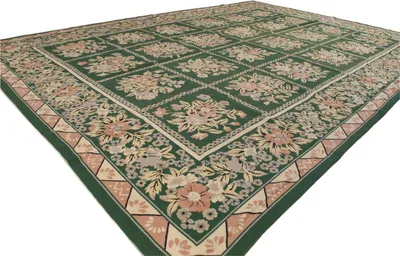 Obrázok produktu pre Polovičná arrazo aubusson archaická zelená 340x245 cm