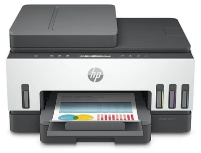 Obrázok produktu pre HP Smart Tank 750 Bezdrôtová All-in-One Farba Tlačiareň, Obojstranná tlač; Kopírka, skener, Atramentový, Farebná tlač, 4800 x 1200 DPI, Farebné kopírovanie, A4, Priama tlač