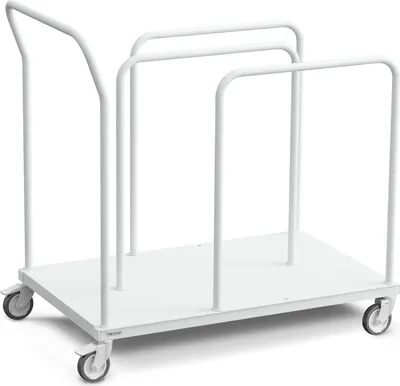 Produktbild von Kartonwagen Lagerwagen 108 x 63 x 102 cm Transportwagen niedrig Unterteilerbügel Grau