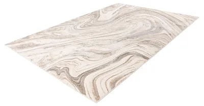 Produktbild von Teppich Chalk 125 Silber / Beige 80x150 cm – Pflegeleicht & Strapazierfähig