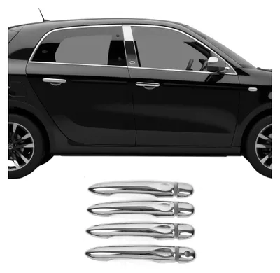 Produktbild von Türgriff Blende Türgriffkappen für Renault Fluence / Laguna 4Tür 1L Edelstahl 8x, KI-generiertes Bild