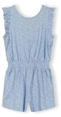 Minoti Jumpsuit Blau für Mädchen, Vorderansicht