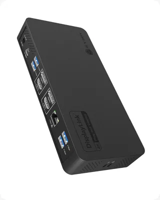 Zdjęcie produktu dla ICY BOX IB-DK2255AC, Przewodowa, USB 3.2 Gen 2 (3.1 Gen 2) Type-C, 96 W, 3,5 mm, 10,100,1000 Mbit/s, Czarny