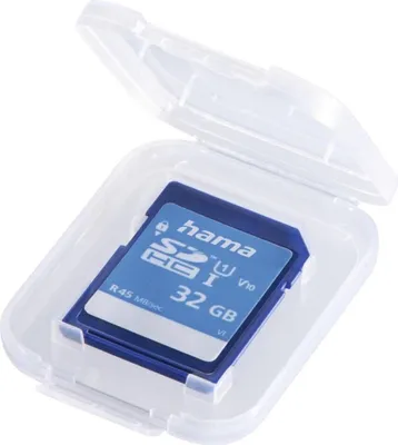 Produktbild von HAMA Speicherkarten-Box "SD Slim Box", für 1 Karte, Transparent (00095989)