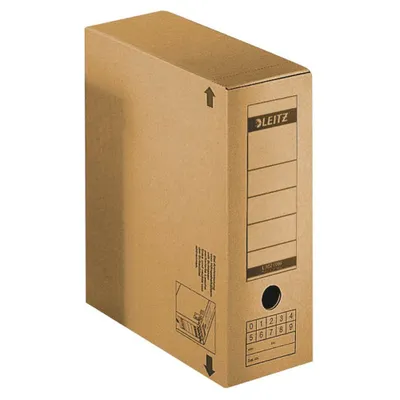 Produktbild von Leitz 60860000, Karton, Braun, A4, 180 g, 120 x 325 x 275 mm