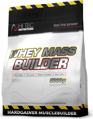 Produktbild von HI TEC Nutrition Whey Mass Builder - 3000g Vanille