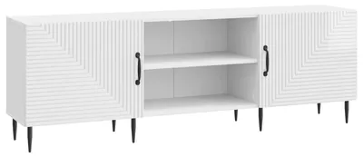 Produktbild von vidaXL TV-Schränk Hochglanz Weiß 150 x 31 x 50 cm Holzwerkstoff