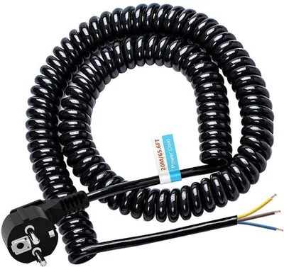 Obrázek produktu pro Prodlužovací kabel 20 m - spirálový kabel - uzemněný s konektorem Schuko - ideální pro použití v interiéru - Luxento
