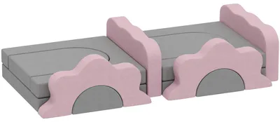 Produktbild von AIYAPLAY Schaumstoff Bausteine Kinder 12 Stück Softbausteine mit Bällebad