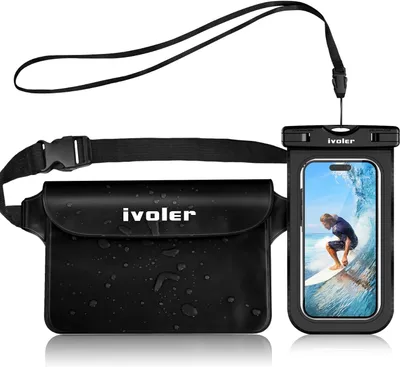 Imagen del producto de Funda impermeable para teléfono móvil, funda universal para uso submarino, de 215x155 mm, ideal para deportes acuáticos